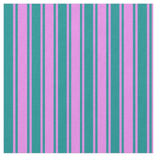 Violet und dunkle zyanfarbene Linien Stoff (Nahaufnahme)