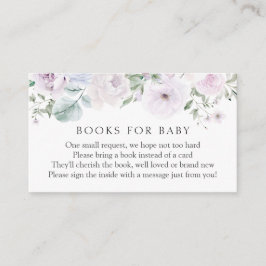 Violet und Lavendel - Blumenbücher für Baby Begleitkarte