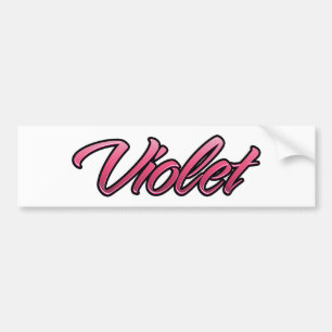 Violet verblasst pink Aufkleber Sticker Autoaufkleber