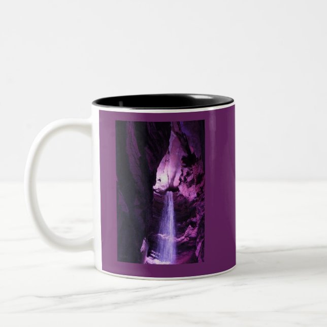 Violet Waterfall zweifarbige Tasse (Links)