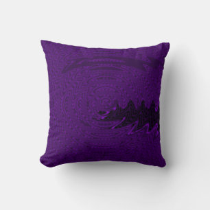 Violet Wave Funky Art Design Abstrakt Kissen
