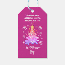 Violet Weihnachtskeks Snowflake Promo QR Code Geschenkanhänger