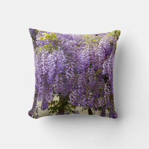 Violet Wisteria Blume Kissen