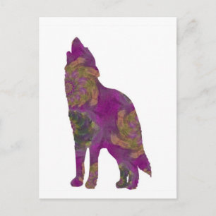 Violet Wolf Postcard Postkarte