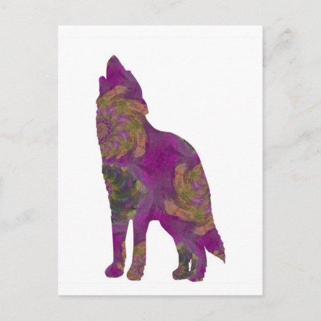 Violet Wolf Postcard Postkarte (Vorderseite)