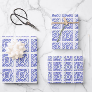 VIOLET ZELLTIKKETT-Flachfolienpapier Geschenkpapier Set