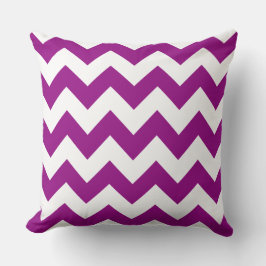 Violet Zig Zag Streifenkissen Kissen