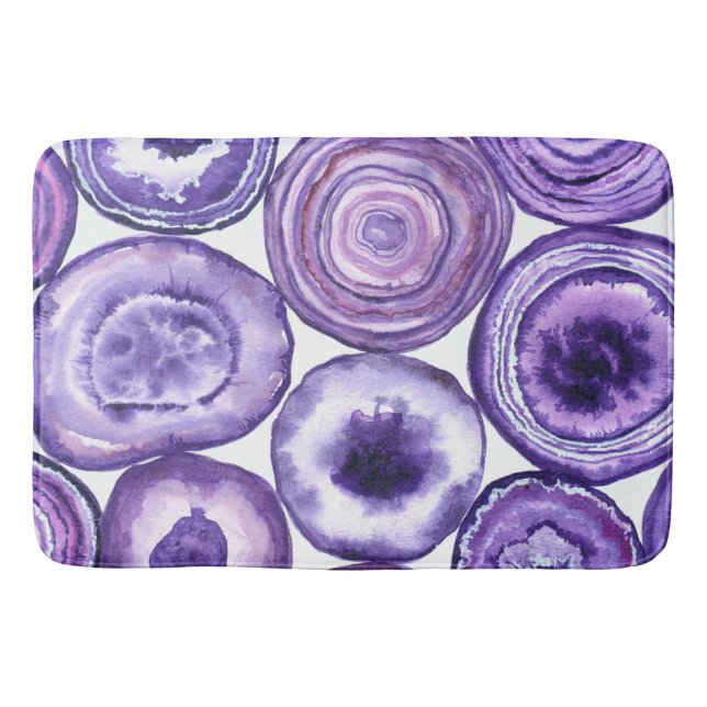 Violetagotmuster Badematte (Vorderseite)