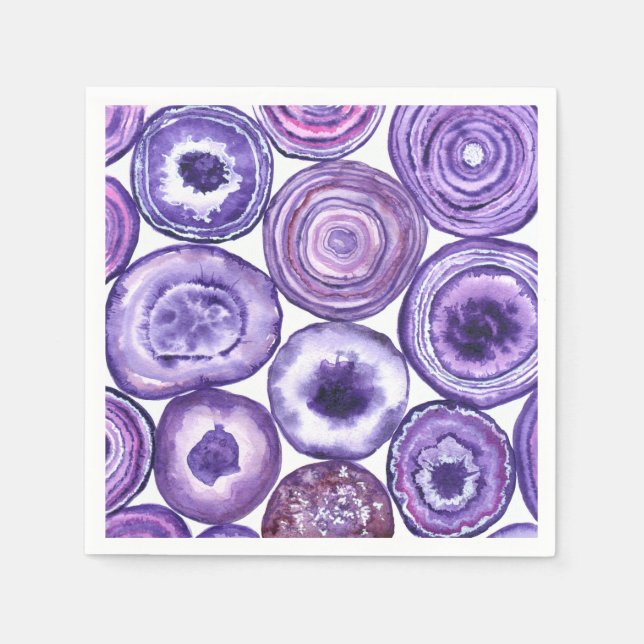 Violetagotmuster Serviette (Vorderseite)