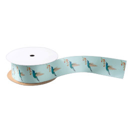 Violetear Hummingbird Satin Ribbon Satinband
