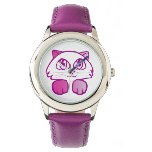 Violetkatze Armbanduhr