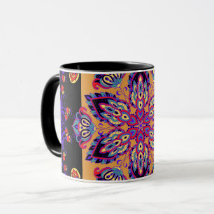 VioletNature, Lila und schwarze Grafik Tasse