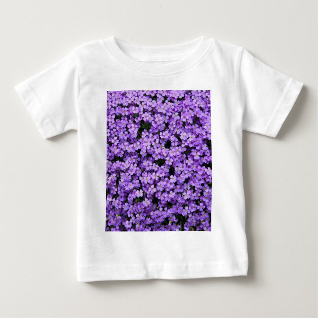 Violets Baby T - Shirt Violet Blume (Vorderseite)