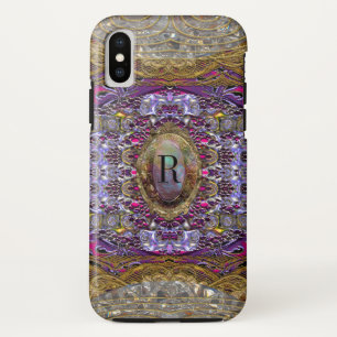 Violets Baylphine Schönes Monogramm Case-Mate iPhone Hülle