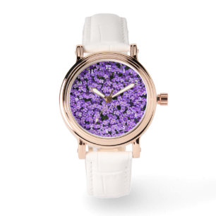 Violets beobachten Violett-Blume Armbanduhr