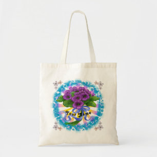 Violets Blume Bouquet Tragetasche