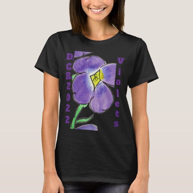 "Violets, D.C.B. 2022" Women's T-Shirt (Vorderseite)