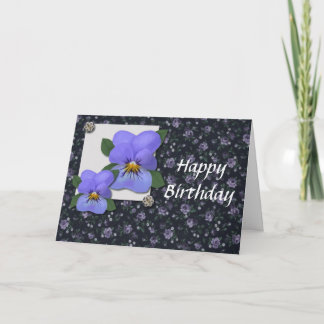 Violets Geburtstagskarte (Großdruck) Karte