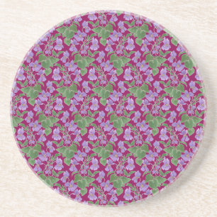 Violets Mauve Floral Custom Sandstone Untersetzer