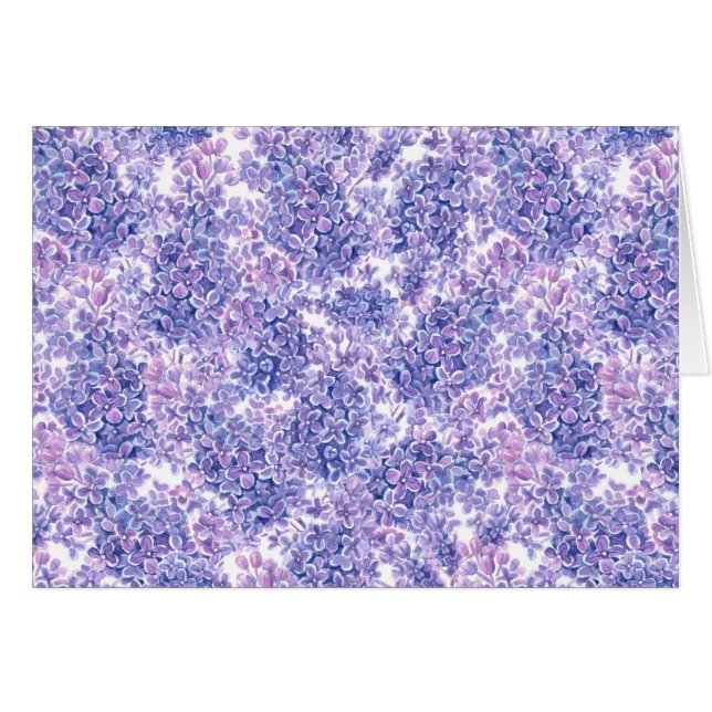 Violett Aquarelllila-Blume (Vorderseite (Horizontal))