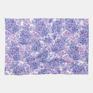 Violett Aquarelllila-Blume Handtuch