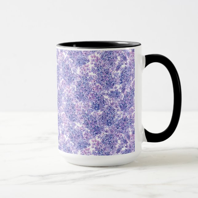 Violett Aquarelllila-Blume Tasse (Rechts)