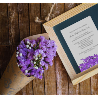 Violett-Blätter Hochzeiten Einladungen