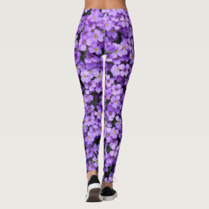 Violett-Blume 3 Leggings