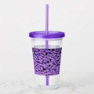 Violett-Blume Acryltrinkbecher