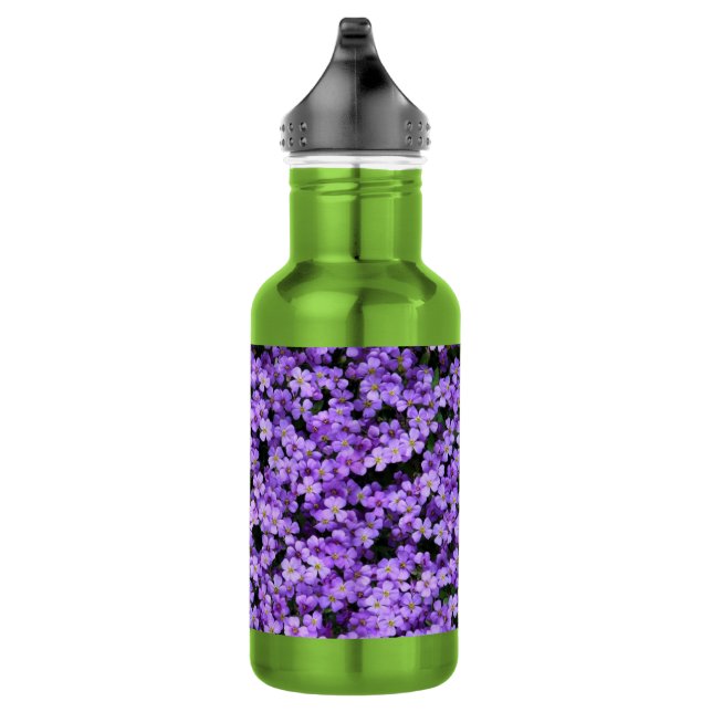 Violett-Blume Edelstahlflasche (Rechts)