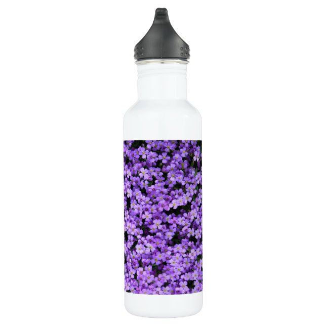 Violett-Blume Edelstahlflasche (Rechts)