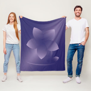 Violett-Blume Fleecedecke