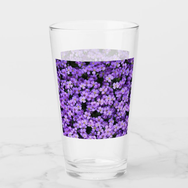Violett-Blume Glas (Vorderseite)
