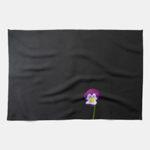 Violett-Blume ktcnm Geschirrtuch