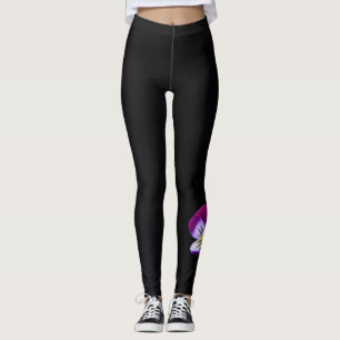 Violett-Blume lecnm Leggings