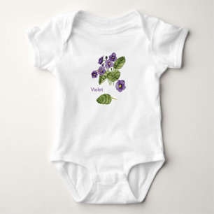Violett-Blume lila Aquarell-T - Shirt
