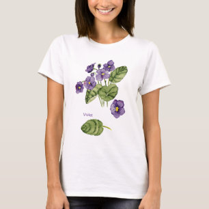 Violett-Blume lila T - Shirt