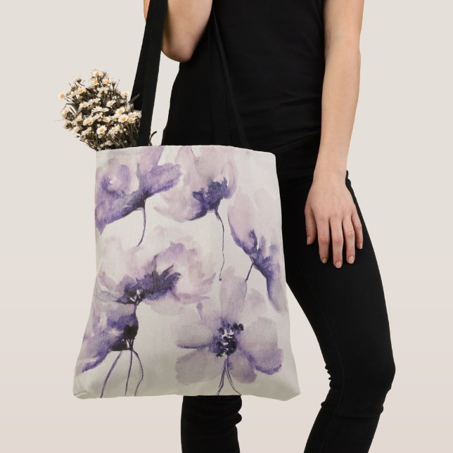 Violett-Blume - Multiprint-Tasche (Von Nahem)