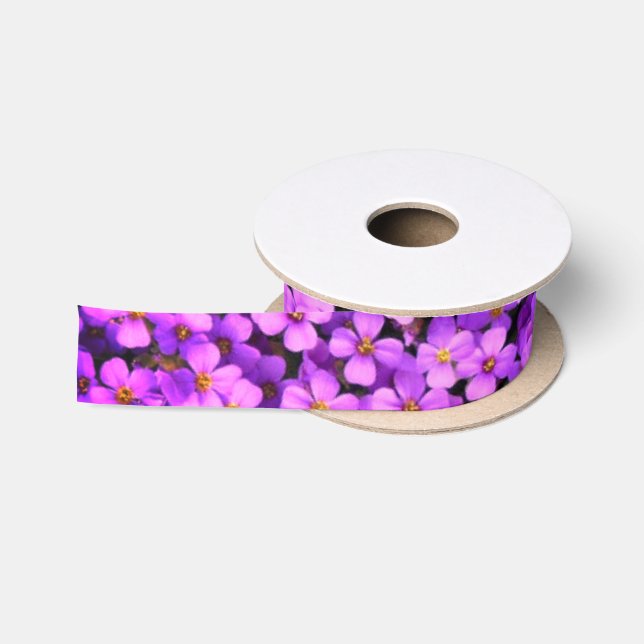 Violett-Blume Satinband (Spule)