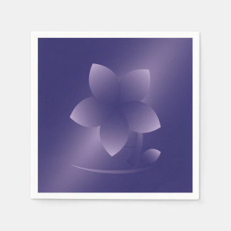 Violett-Blume Serviette