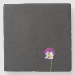 Violett-Blume Steinuntersetzer