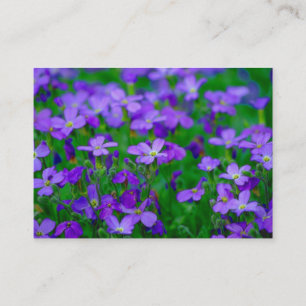 Violett-Blume-Visitenkarte Visitenkarte