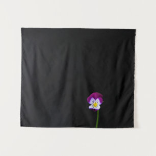 Violett-Blume wtcnm Wandteppich
