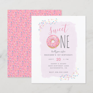 Violett | Budget Donut Sprinkle Sweet 1. Geburtsta
