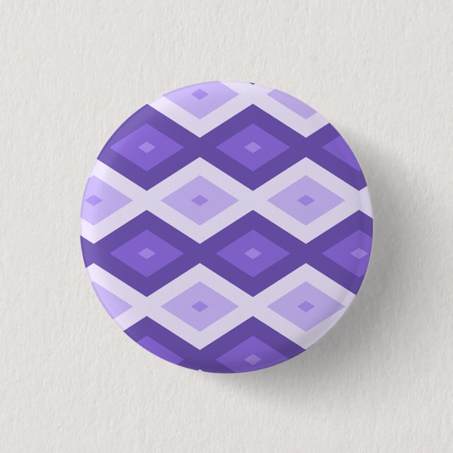 Violett-Diamantmuster Button (Vorderseite)