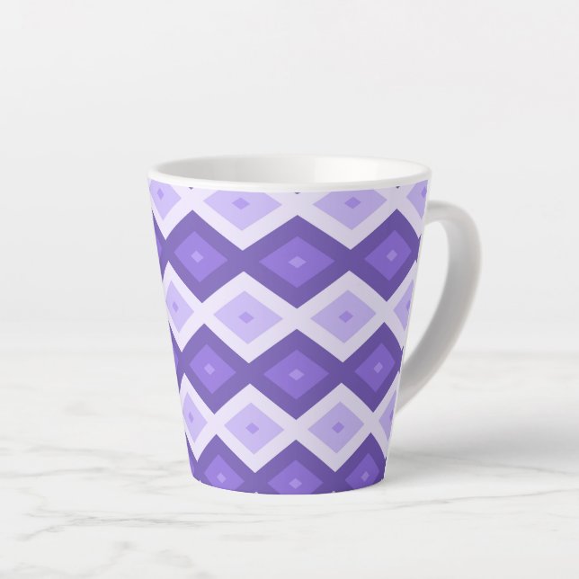 Violett-Diamantmuster Milchtasse (Rechte Ecke)