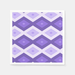 Violett-Diamantmuster Serviette