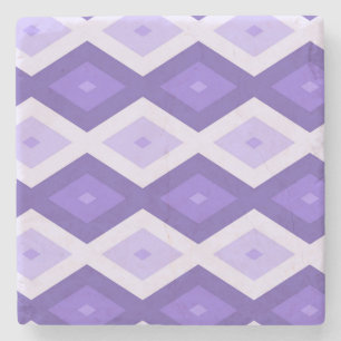 Violett-Diamantmuster Steinuntersetzer