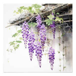 Violett florale Natur Fotodruck