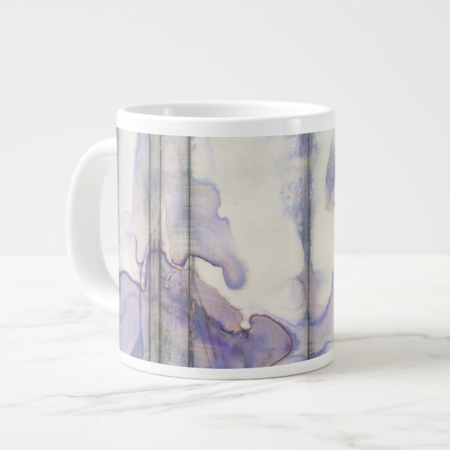 Violett-freie Ausdrucksfarbe Jumbo-Tasse (Vorderseite Links)